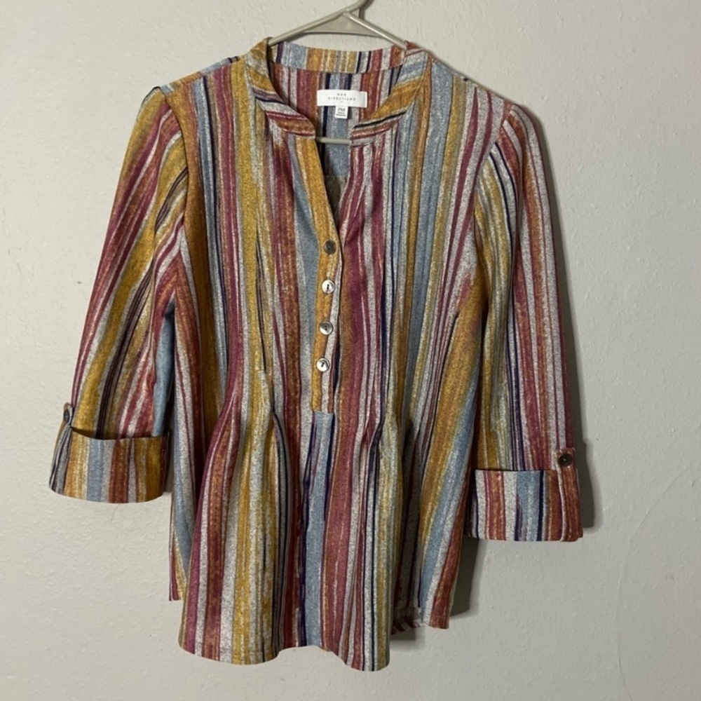 New Directions Women’s Multi Colored Top Size PM